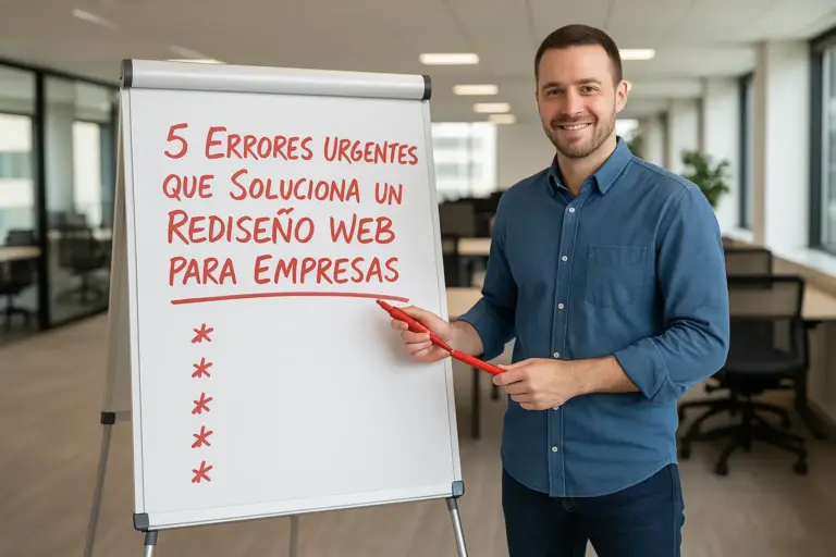 5 errores para hacer un Rediseño Web para Empresas
