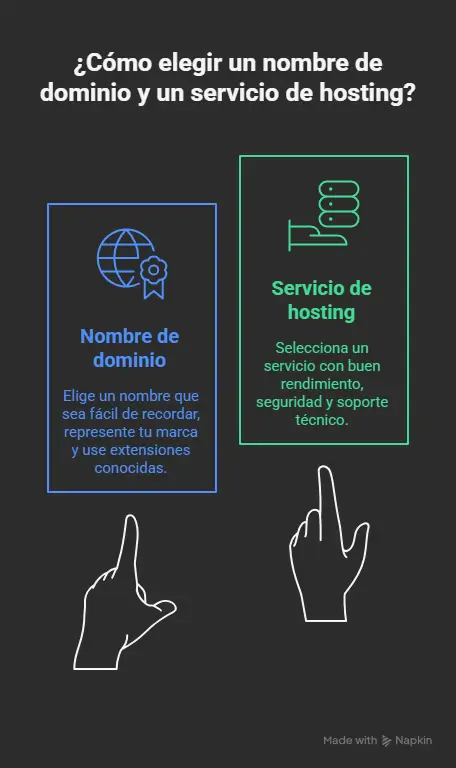 Crear una Página Web: dominio y hosting