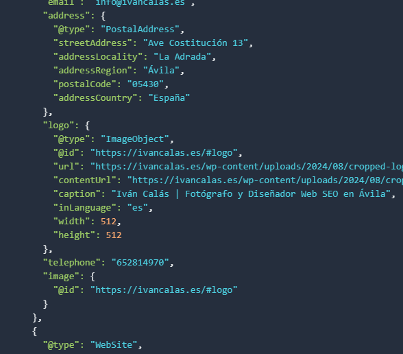 marcado Schema de nuestra web