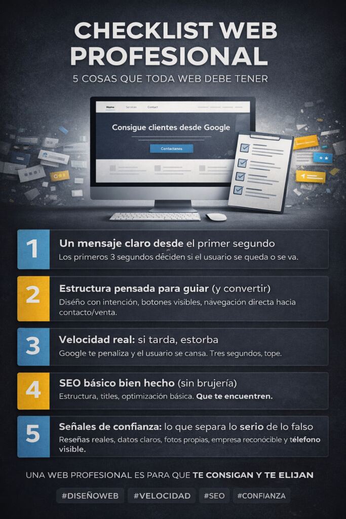infografia 5 aspecto de una web