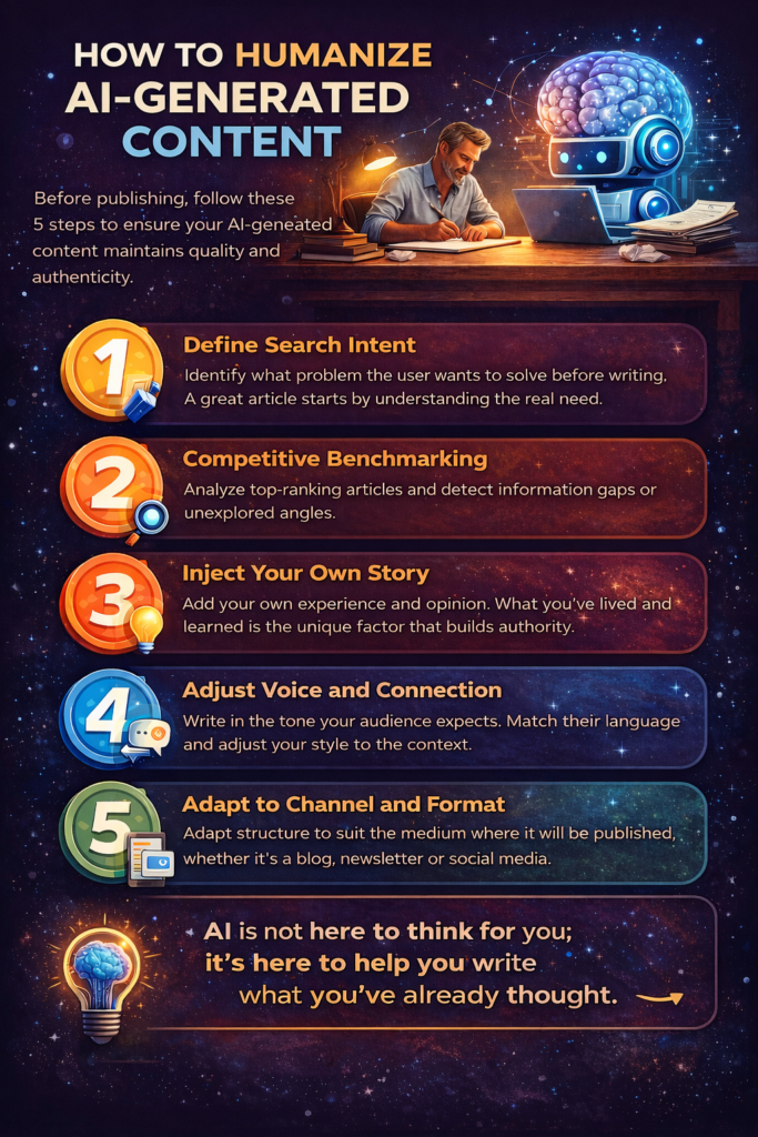 infografia escritura con AI