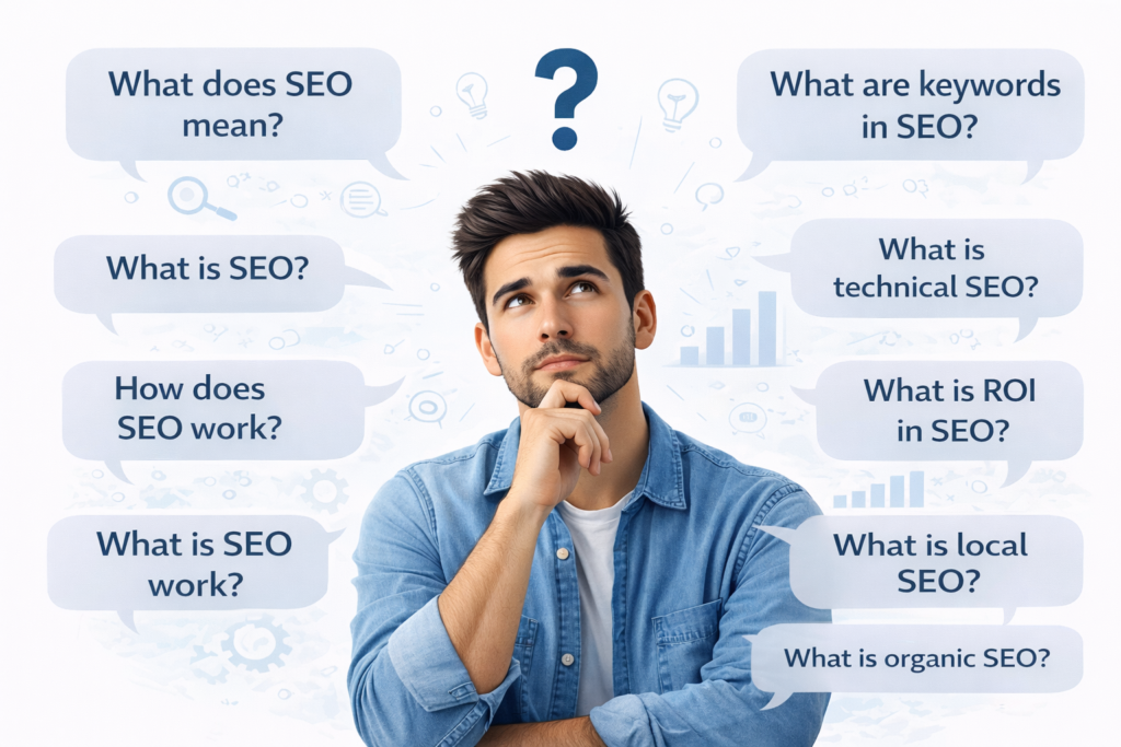 infografia ingles faqs seo