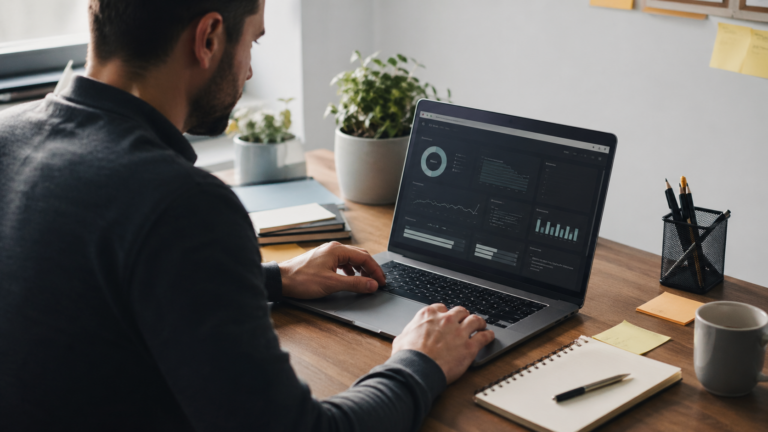 Auditor web: qué debería revisar de verdad y cómo usarlo para mejorar una web 1 Profesional haciendo una revisión web técnica y estratégica